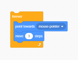 31. Computer Science Concepts _Repetition_Forever Scratch command V2 'A block of "Repeat forever" code in Scratch.
