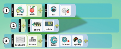 47. Computer Science Concepts_Selection_Kodu selection A screenshot of Kodu programming incorporating selection.