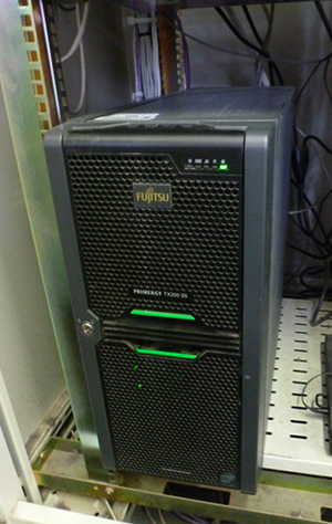 A photo of a school's server.